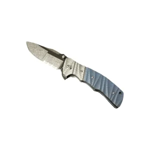 COLTELLO RICHIUDIBILE CON FODERO MANICO IN G10 LAMA SEGHETTATA- THIRD