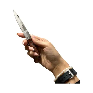 COLTELLO RICHIUDIBILE MANICO IN LEGNO PAKKAWOOD TEXTURE SERPENTE - THI