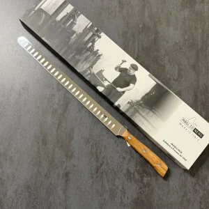 MAGLIONERO - COLTELLO SALMONE ALVEOLATO LINEA ISIDE - 30CM ULIVO