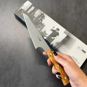 MAGLIONERO - COLTELLO UTILITY LINEA ISIDE - 14 CM ULIVO